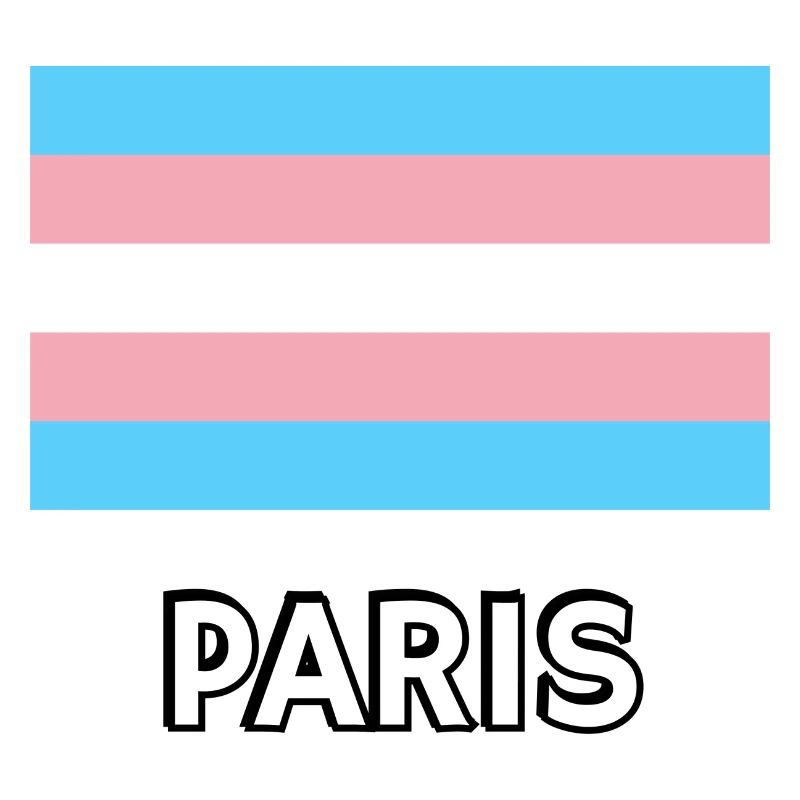 Drapeau de la Trans Pride Paris