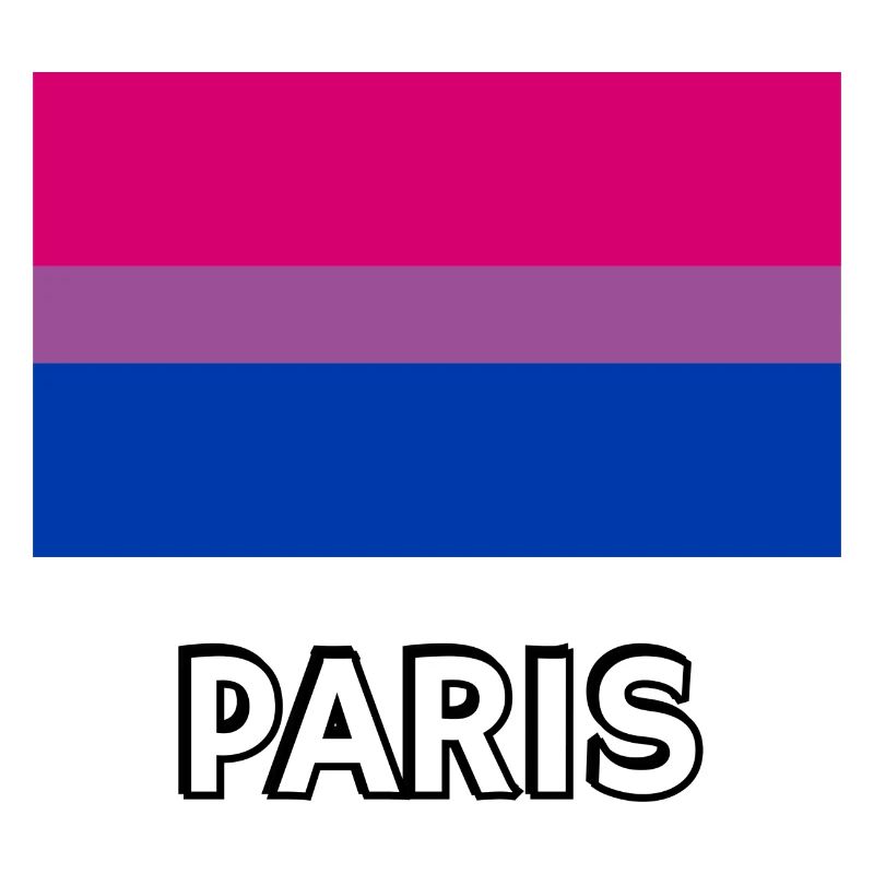 Drapeau Bi Pride Paris