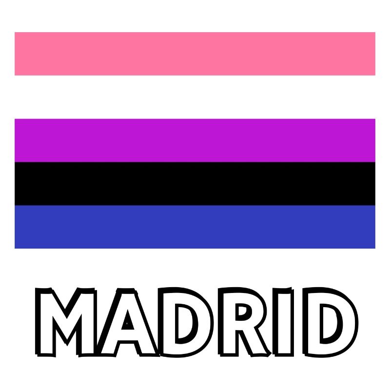 Genderfluid Pride Drapeau Madrid