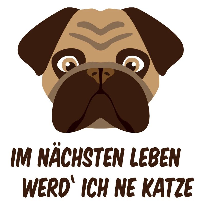 Frustrierter Mops