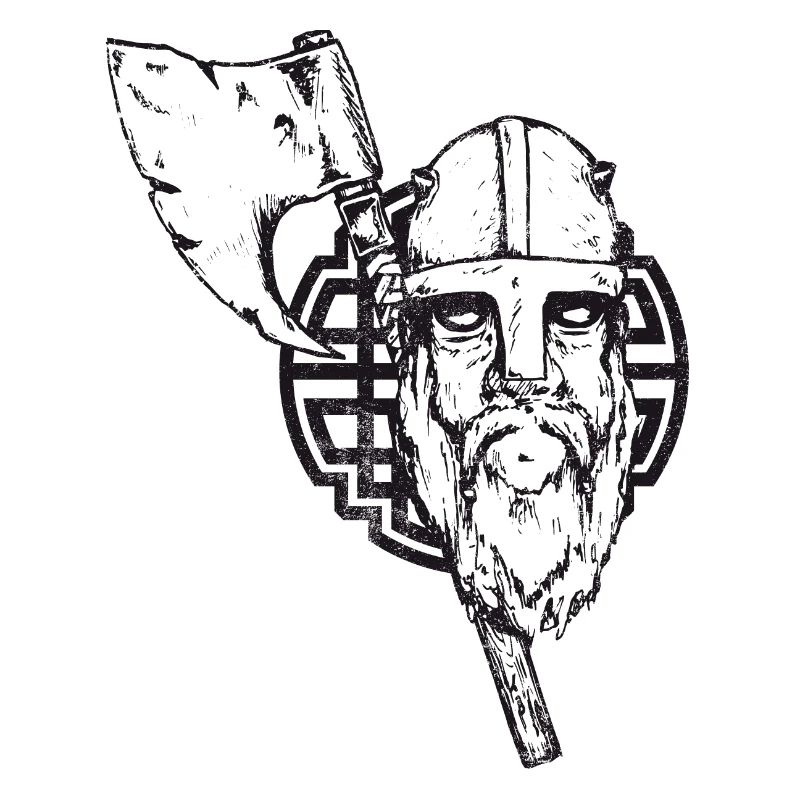 Wikinger mit Axt und Knoten - crashed