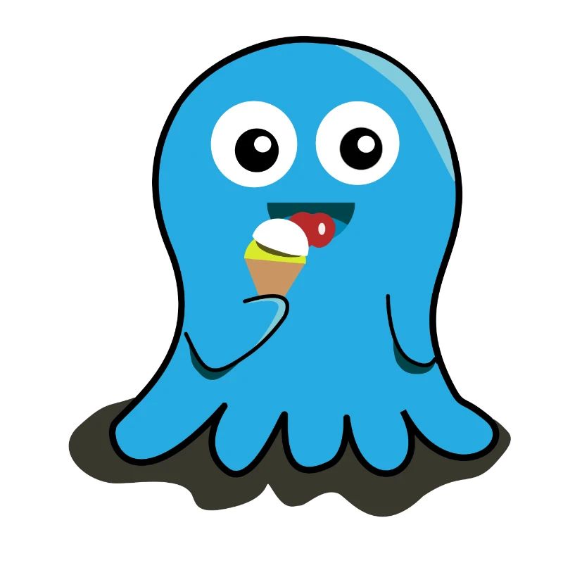 Geist Eis essen Geschenk Kinder witzig lecker