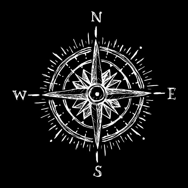 Compass hiking mountain sailing gift