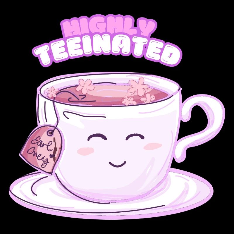 Highly Teeinated – Lustiges Tee-Shirt mit lächelnd
