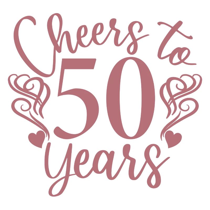 Cheers To 50 Years - Geburtstags- oder Jubiläumsgeschenk