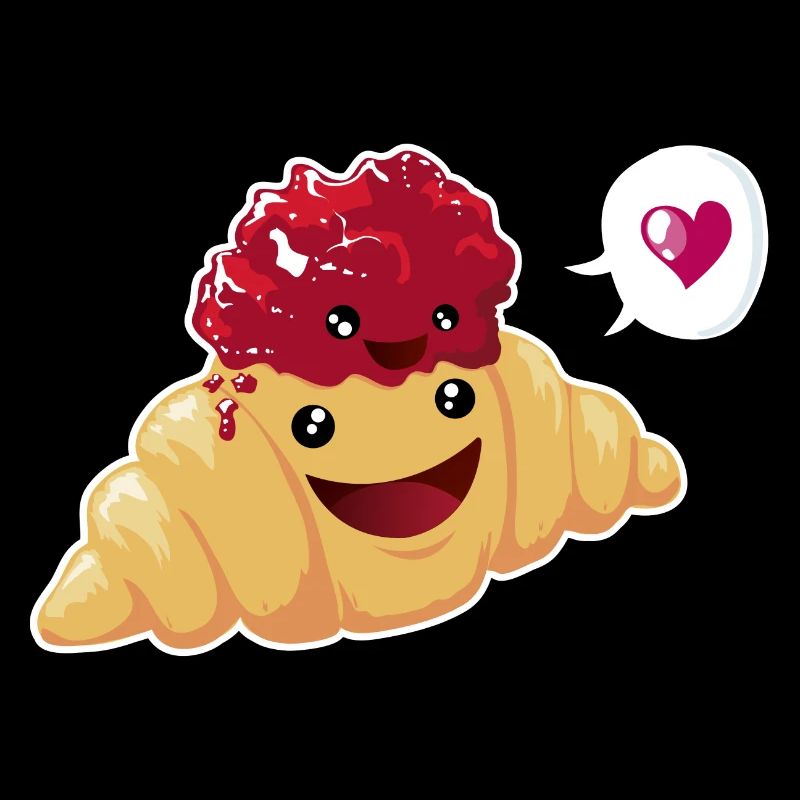 Beste Freunde oder Liebe? Croissant & Marmelade