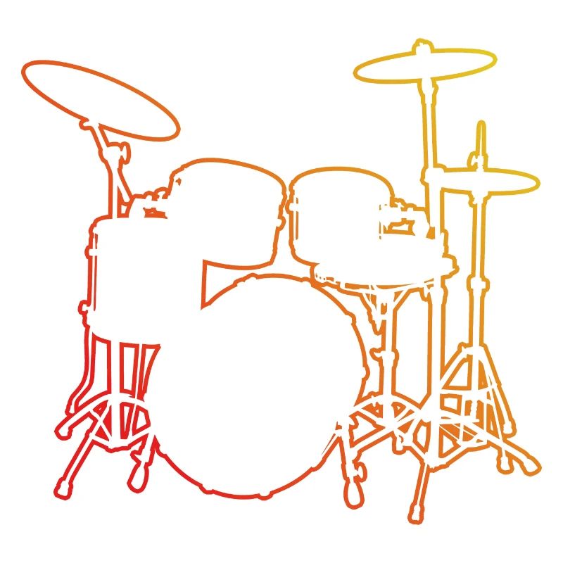 Percussionniste Batteur Drum Kit Batteur