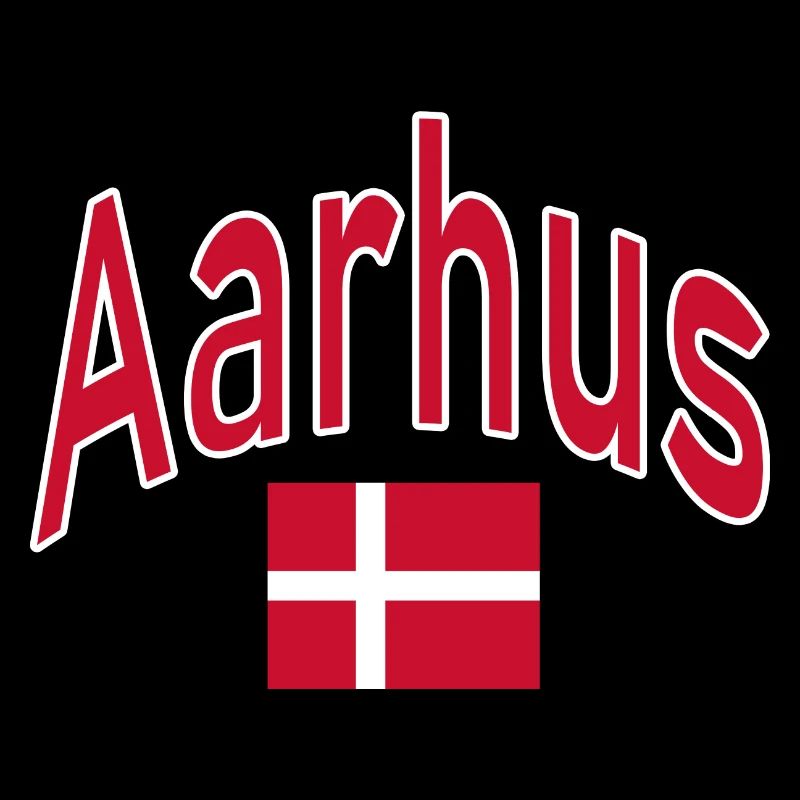 Drapeau d’Aarhus Danemark