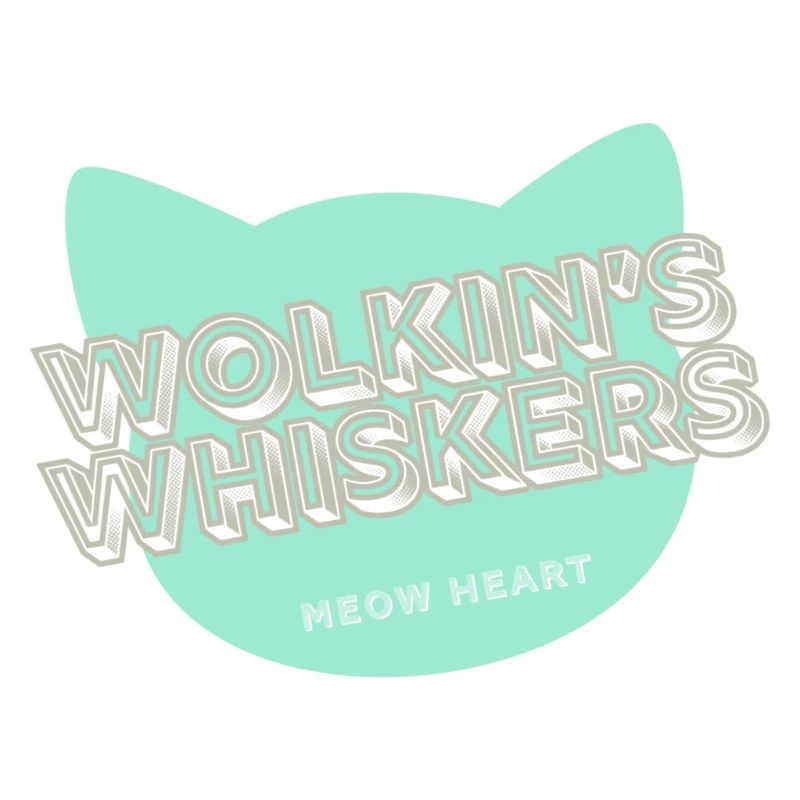 Wolkin's Whiskers- A cat logo