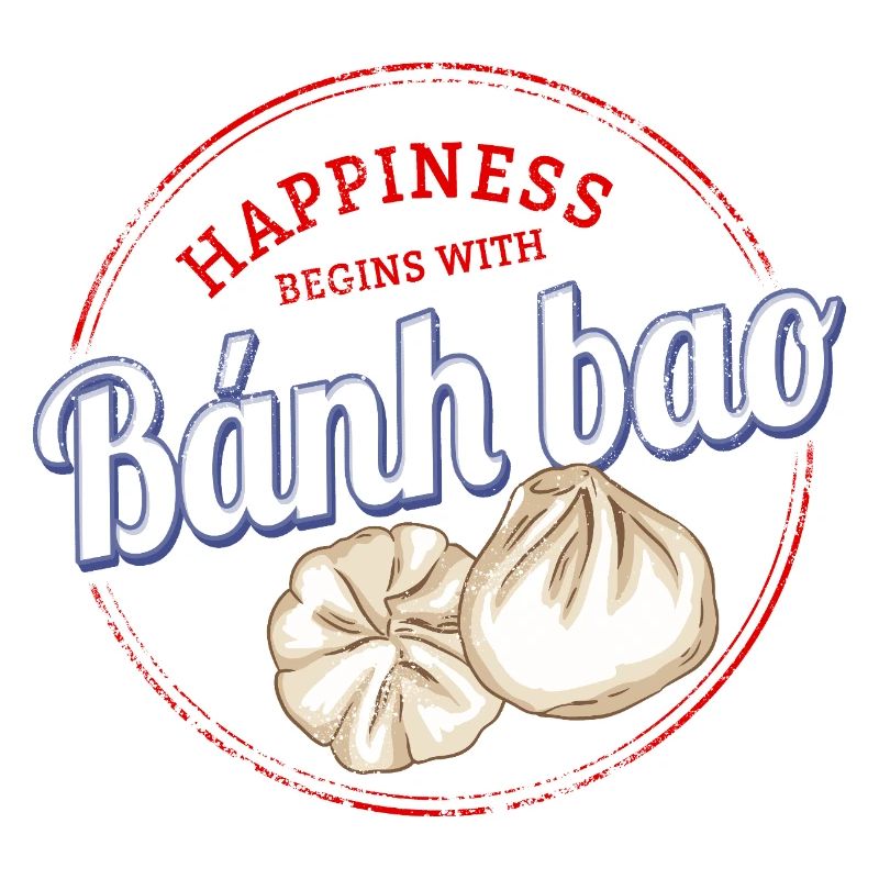 Bánh Bao Dumpling oder Baozi Vintage Teigtasche