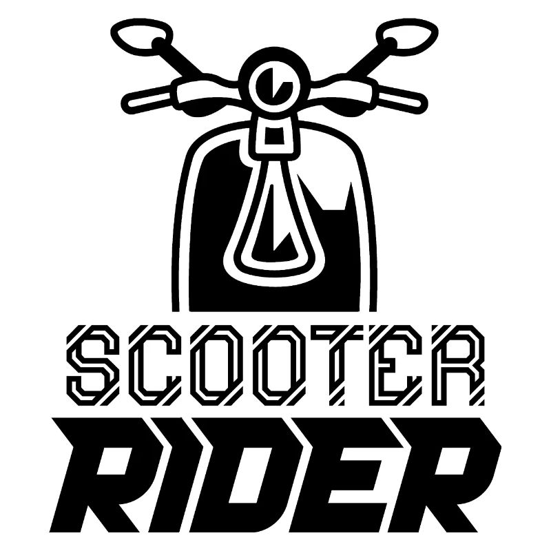 Rollerfahrer Motorroller Moped Mofa