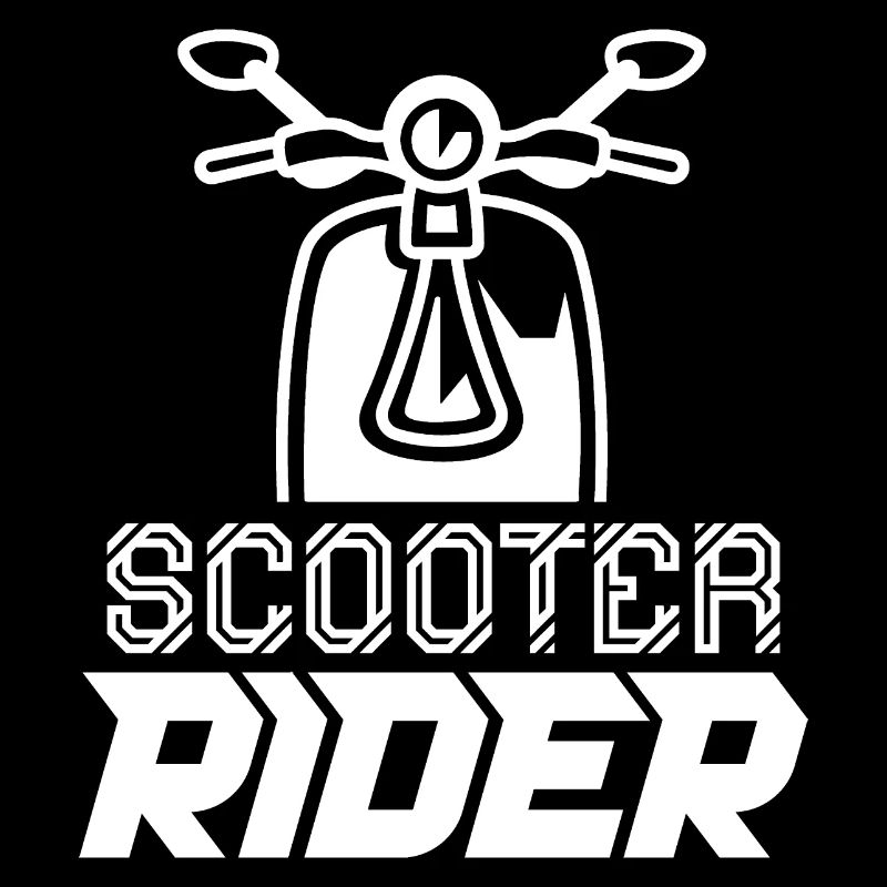 Rollerfahrer Fahren Motorroller Roller Moped