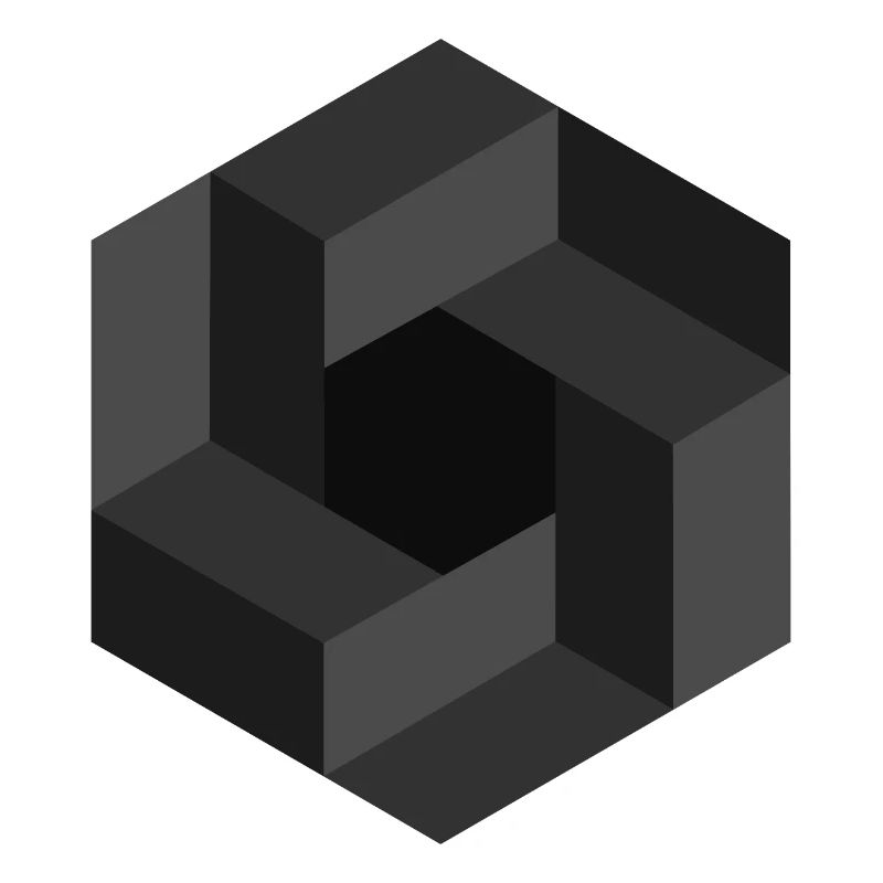 Abstract Geometric Pattern in Grayscale