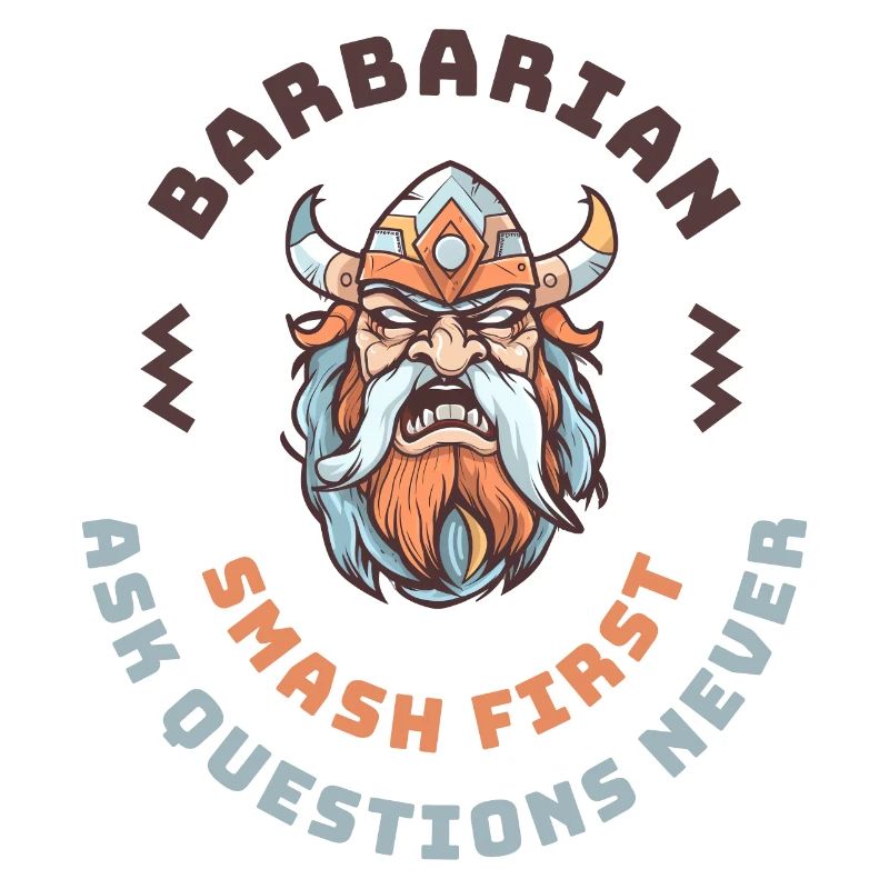 Barbare dans RPG Smash First Ask Questions Never