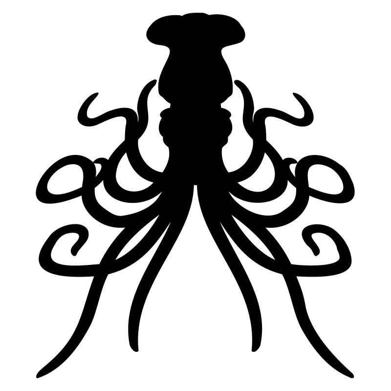 Octopus Octopus Octopus Squid Cephalopod Silhouette