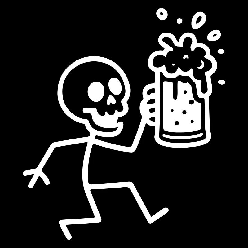 Skeleton Beer Funny