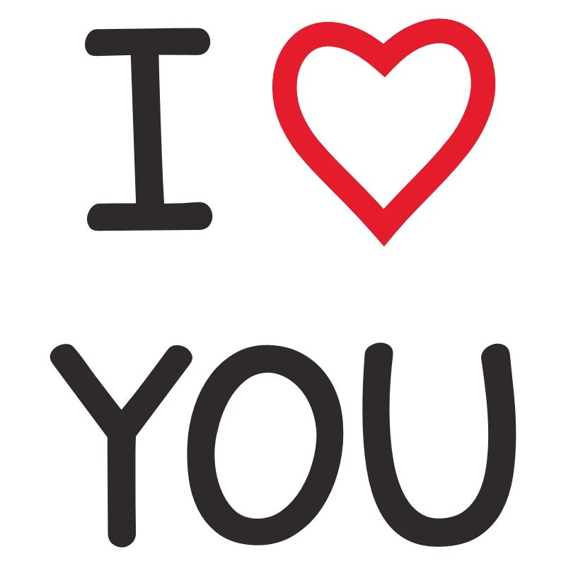 I ❤️ You – Doux Love Text Design