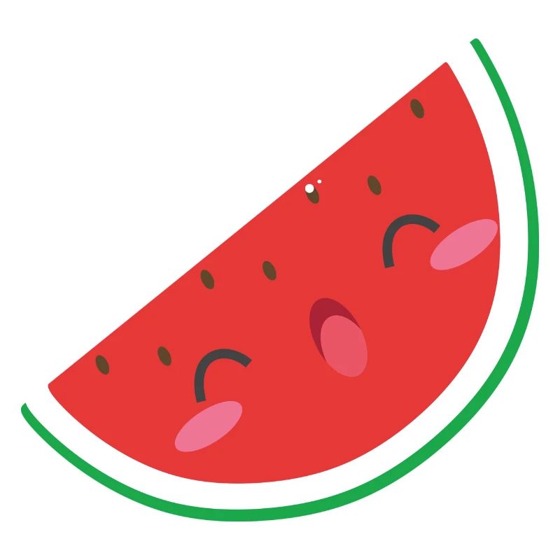 melon d'eau douce - pastèque douce avec le sourire