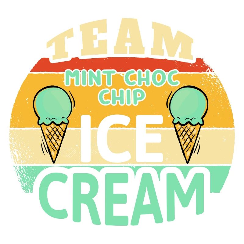 Team Mint Choc Eiswaffel Eiscreme Eis