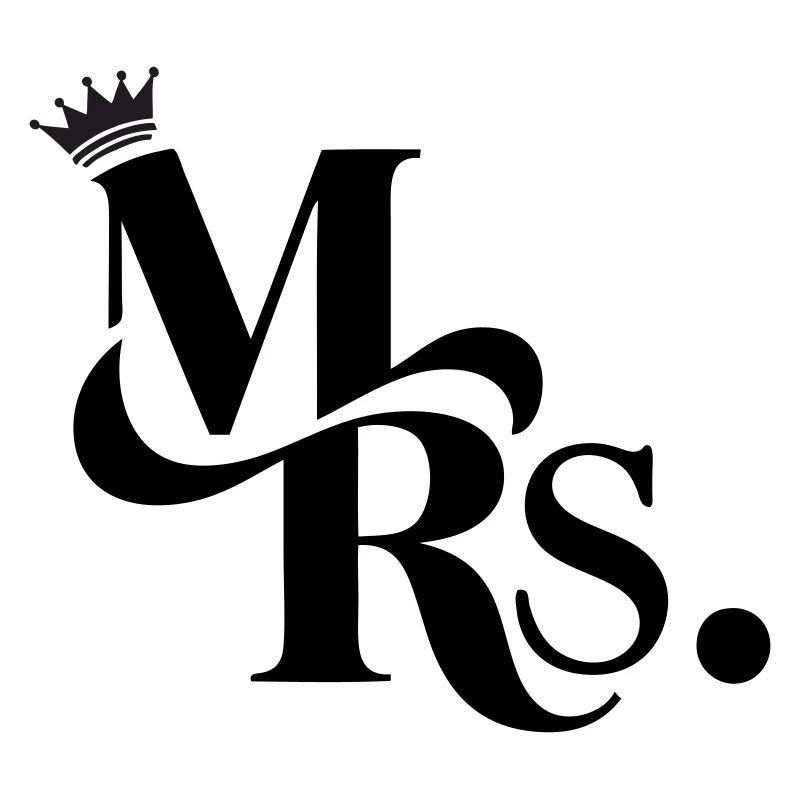 Mrs. & Krone, customizable