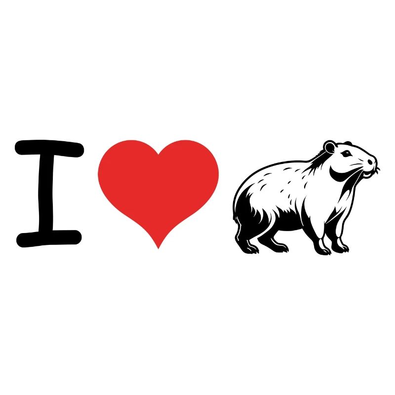 J’aime Capybara Citation - Pet Design