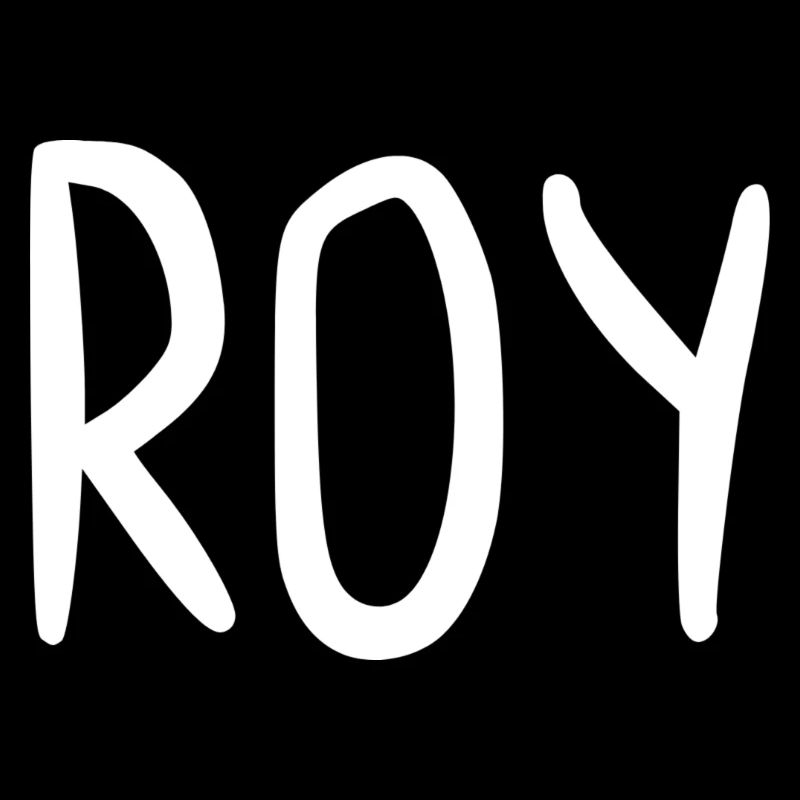 Roy Custom Name Font Text Birthday