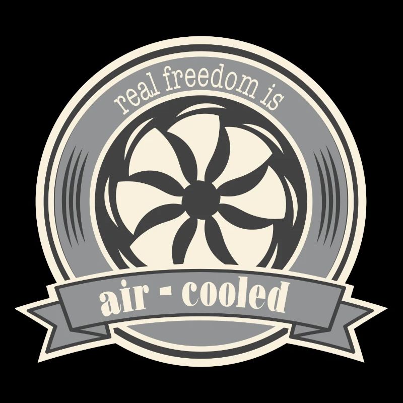 Oldtimer Luftgekühlter Boxermotor Spruch Freiheit