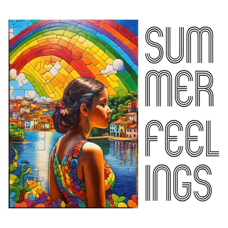 Summer Feeling: Regenbogen über einer brasilianisc