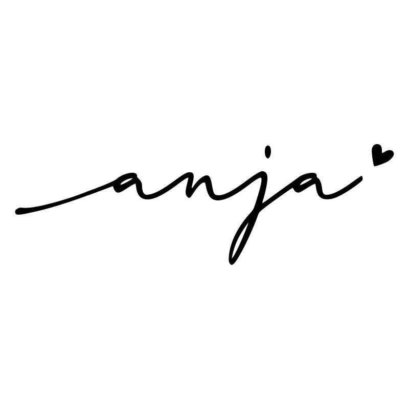 Anja Cursive Name