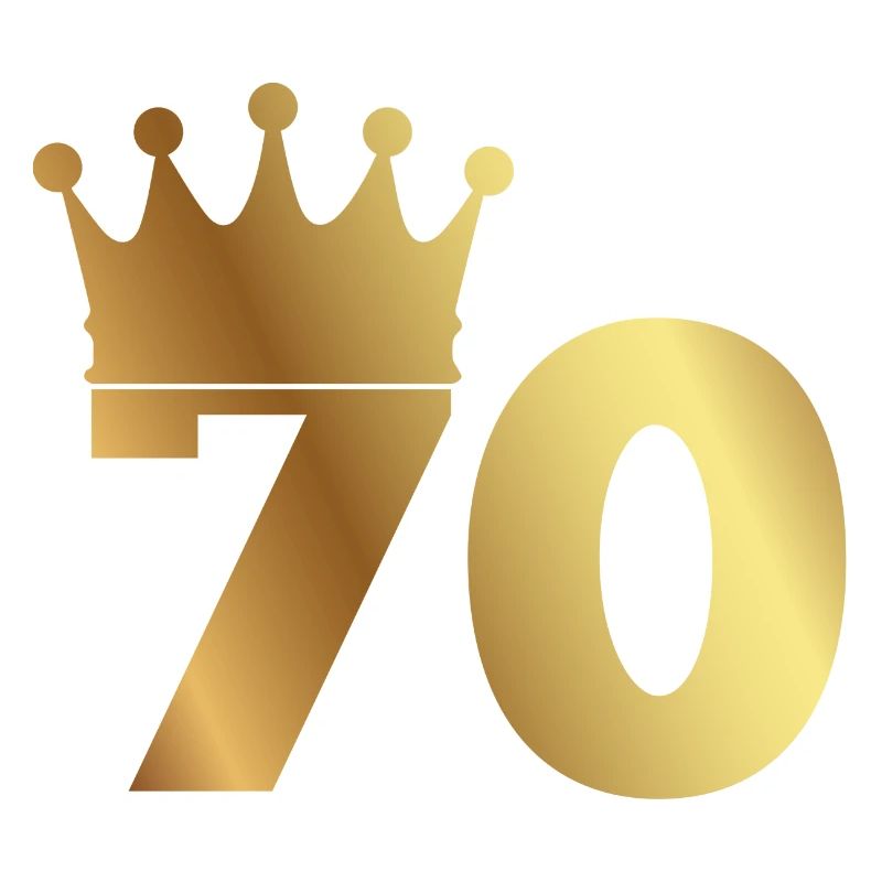 70. Geburtstag: 70 mit Krone