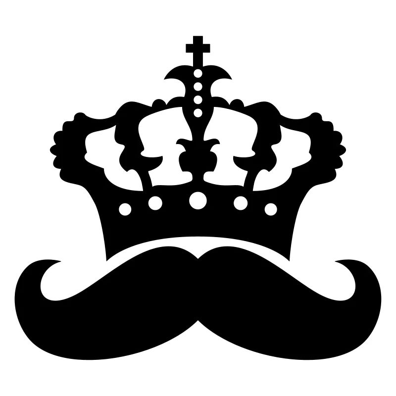 king crown ruler prince mustache mustache