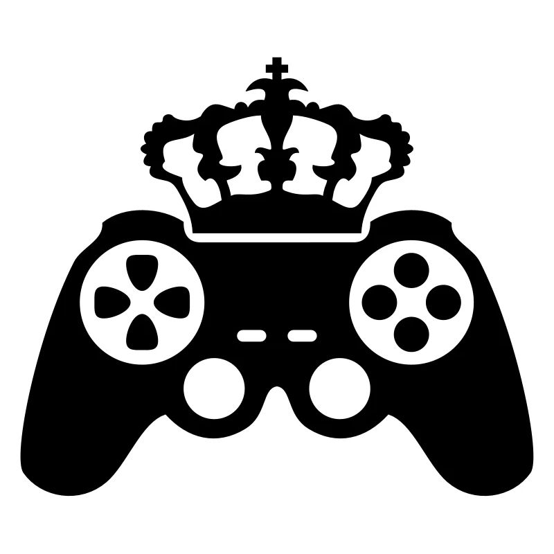 gamer king krone true controller logo könig 8 bit