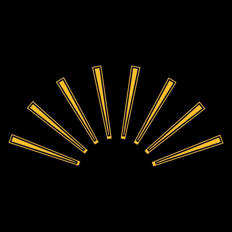 rayons de soleil rétro