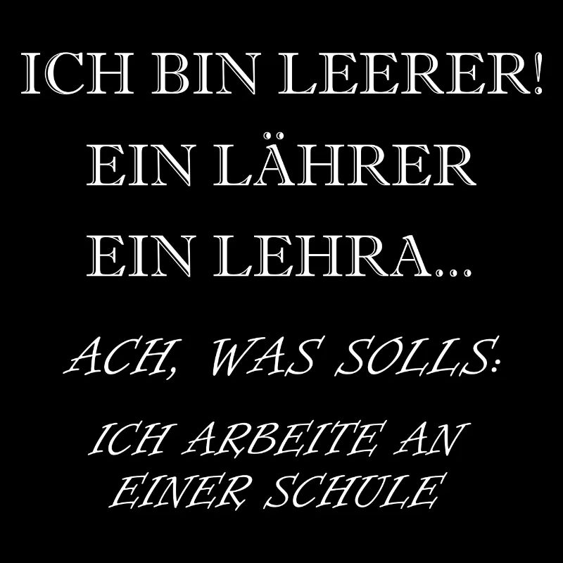 Ich bin Lehrer