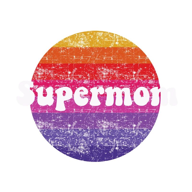 Supermom Retro Style Super Mutter