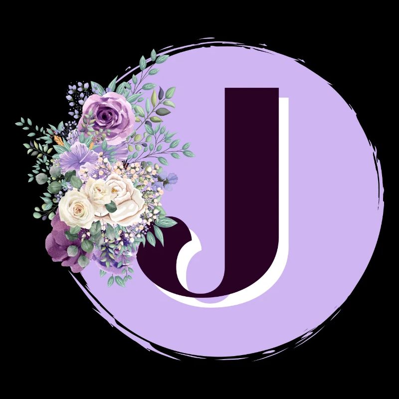 letter J Flower crown