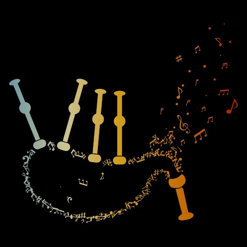 Cornemuse Musique Notes Cornemuse Joueurs de cornemuse