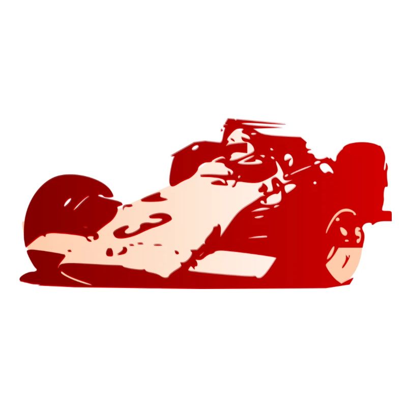 Voiture de course rouge