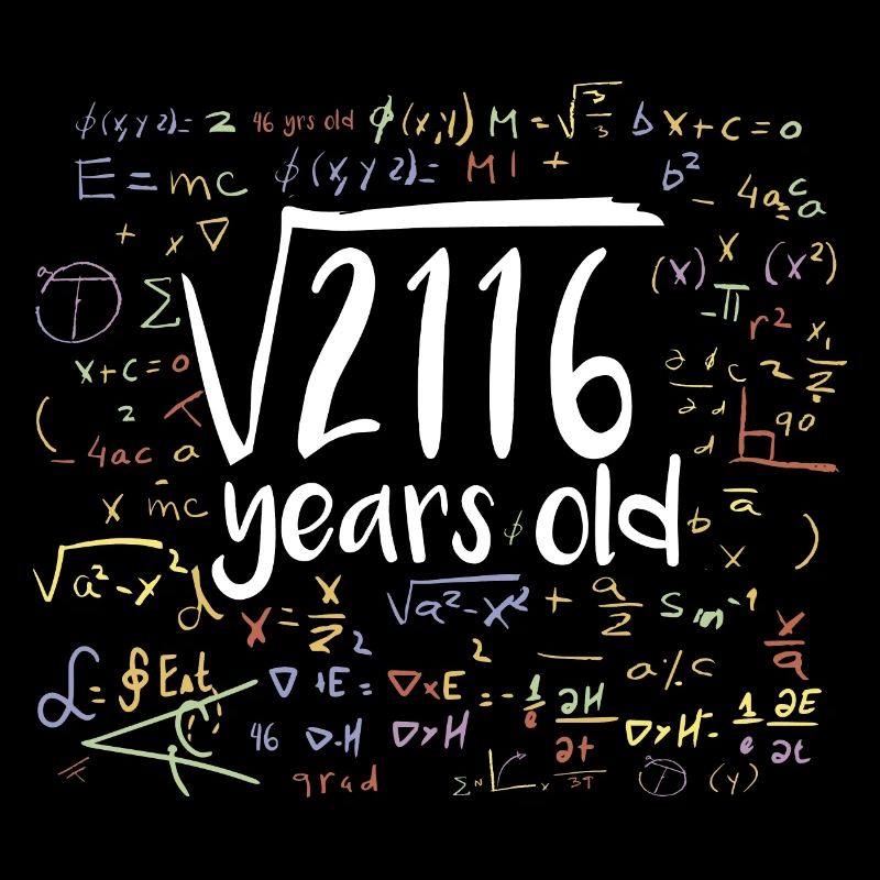 46th Birthday Square Root of 2116: 46 Years Old