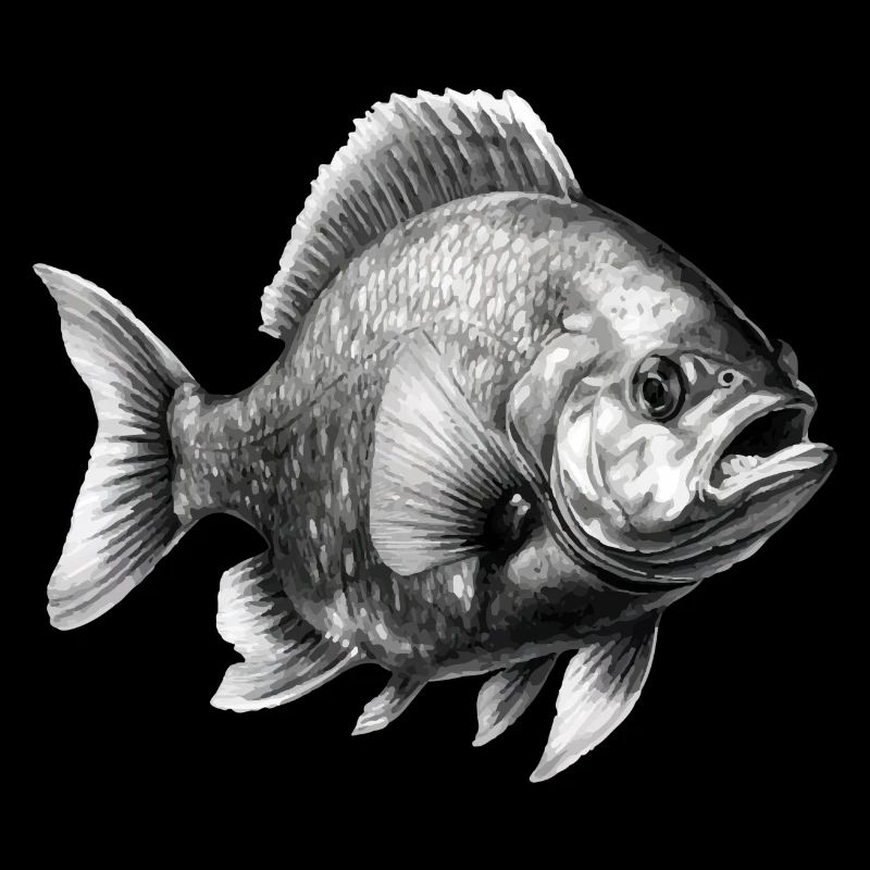 Le piranha au crayon n°2