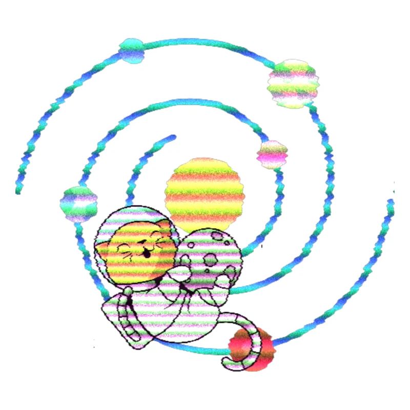Chat spatial en orbite terrestre