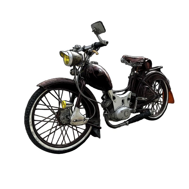 Simson Custom SR2 Conversion Rat Rod