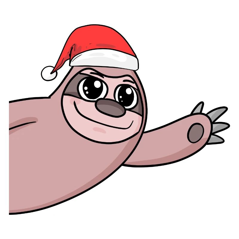 Sloth Christmas Hello Greeting