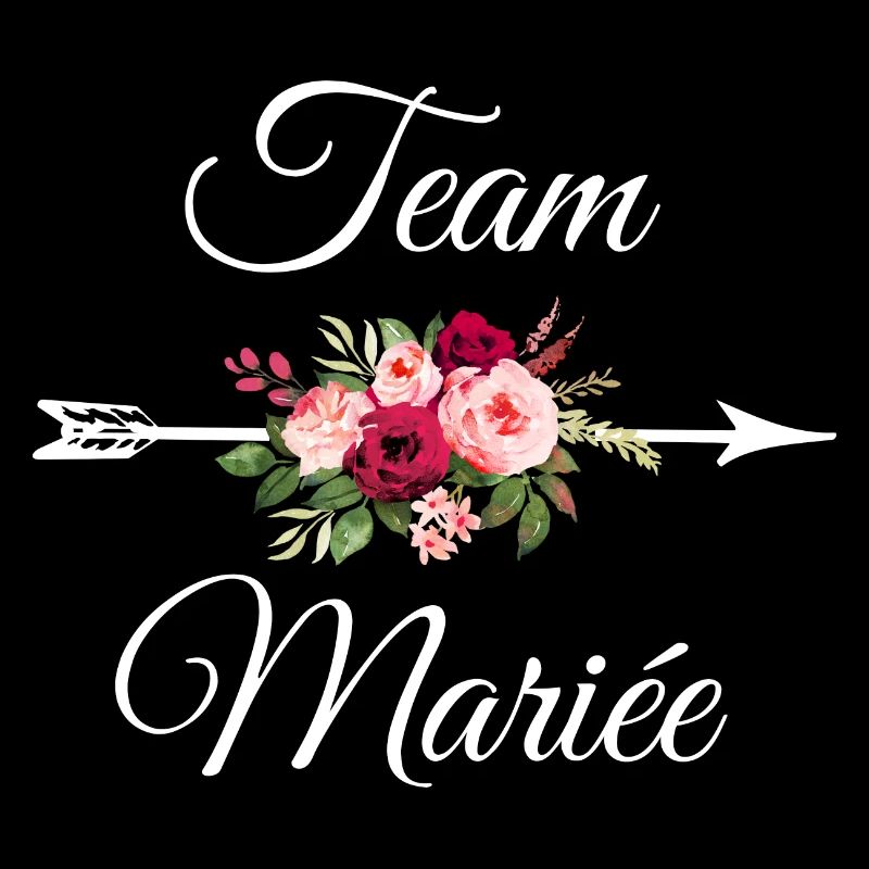 Team La mariée bouquet de fleurs flèche