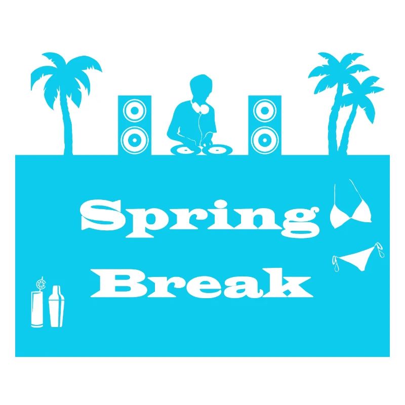 spring break bleu clair
