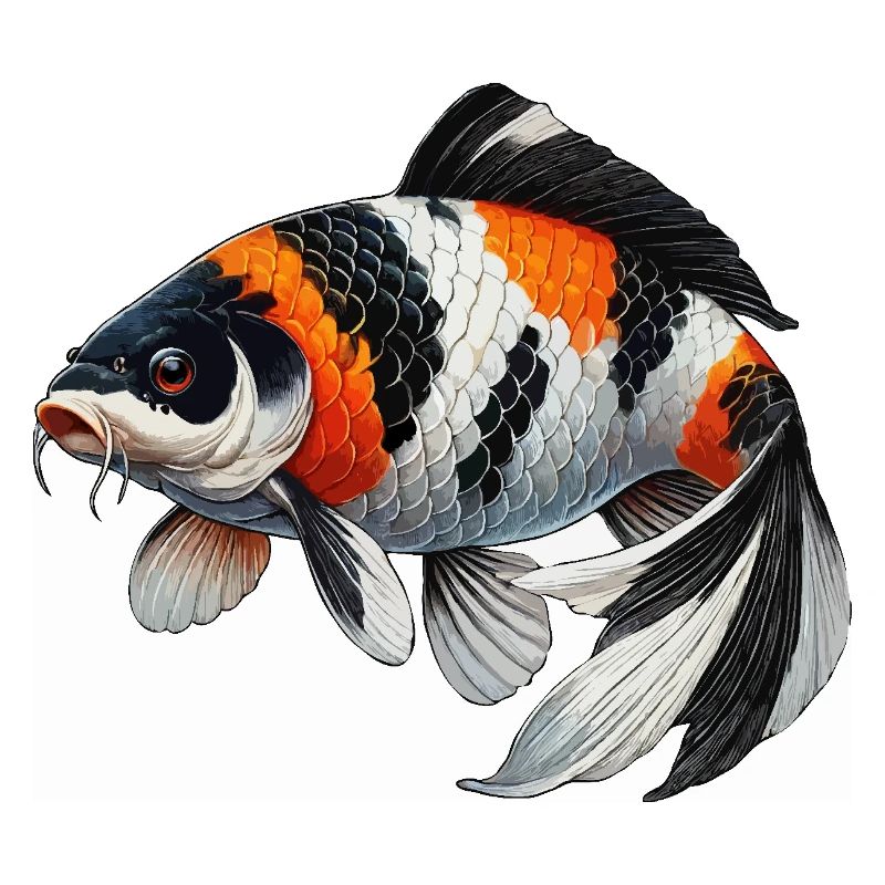 Koi Karpfen oder Wi sw