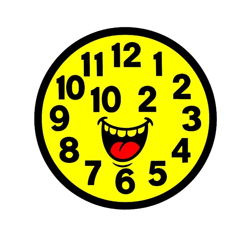 Conception d’horloge parodiée joyeuse