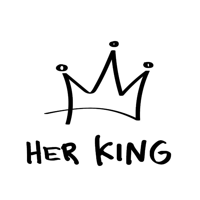 His Queen – Her King Minimalist Partner Motif