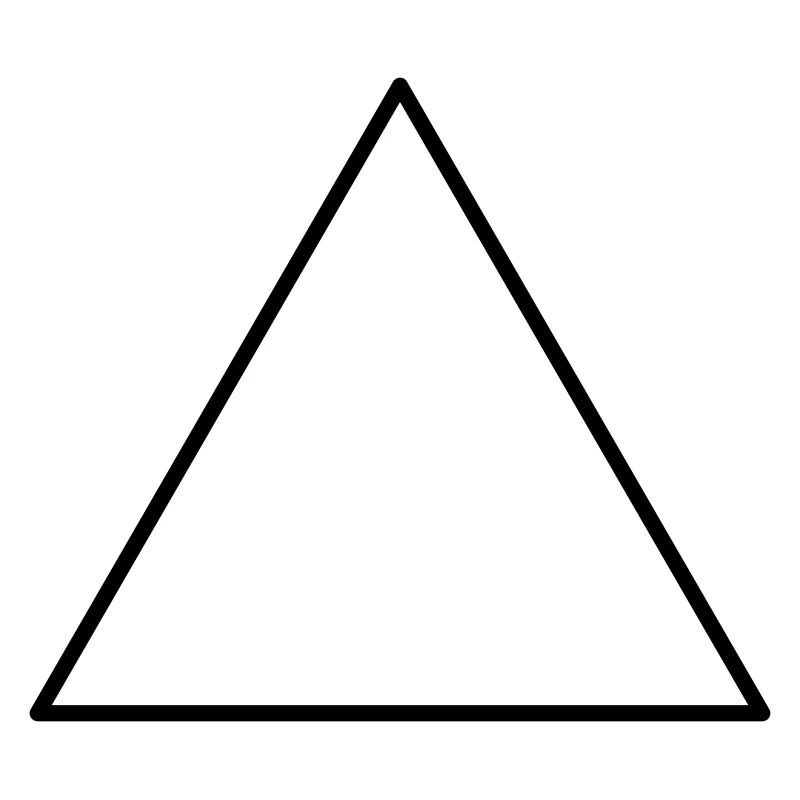 Symbol triangle equilateral