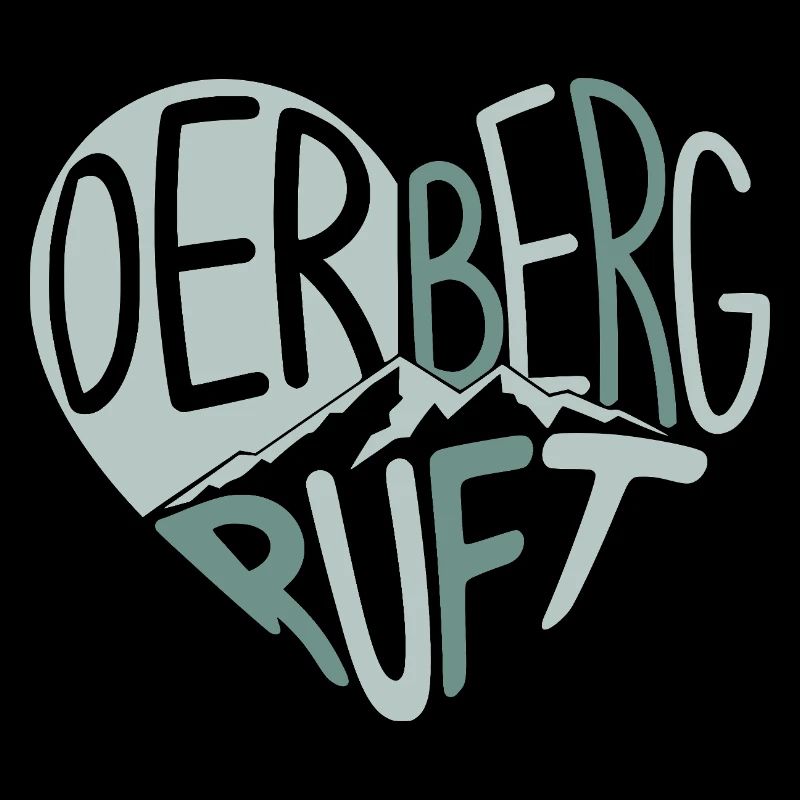 Der Berg ruft Herzdesign